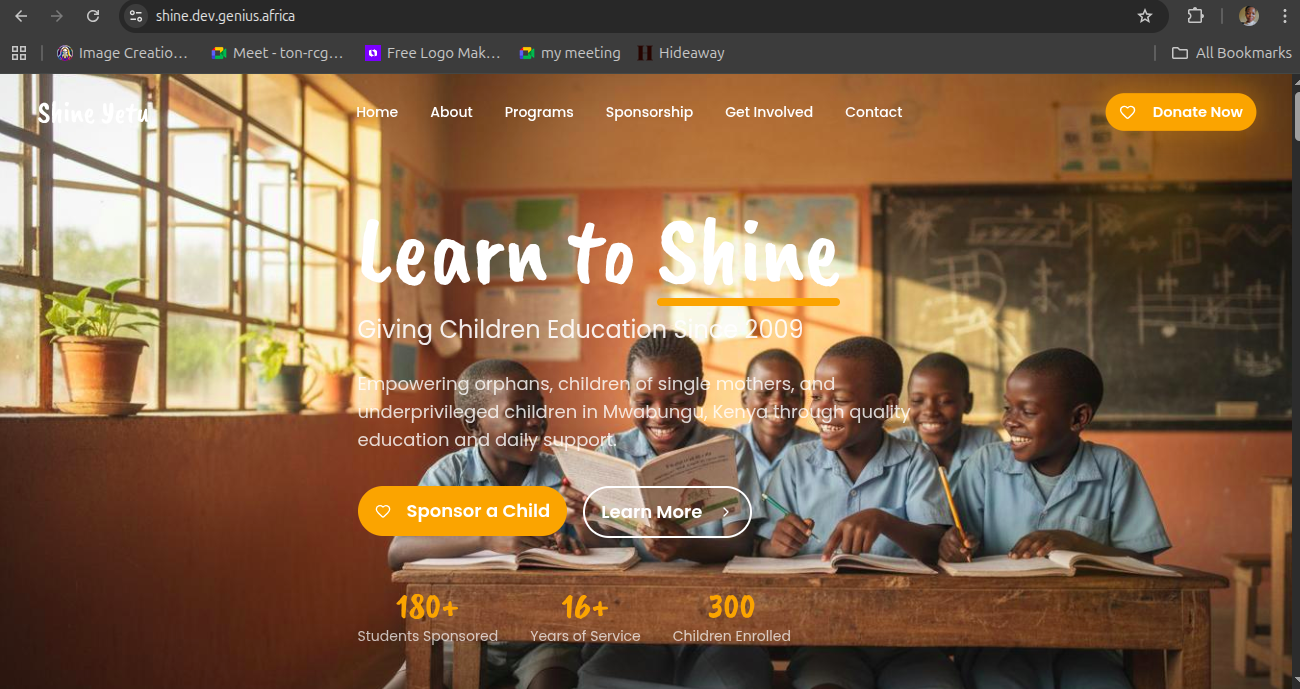 Shine Yetu School